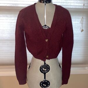 Cropped sweater and top combo!